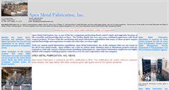 Desktop Screenshot of apexmetalfabrication.com