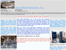 Tablet Screenshot of apexmetalfabrication.com